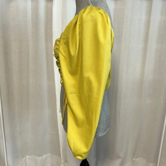 Balloon Sleeve  Blouse Cropped, Size M - Picture 4 of 15